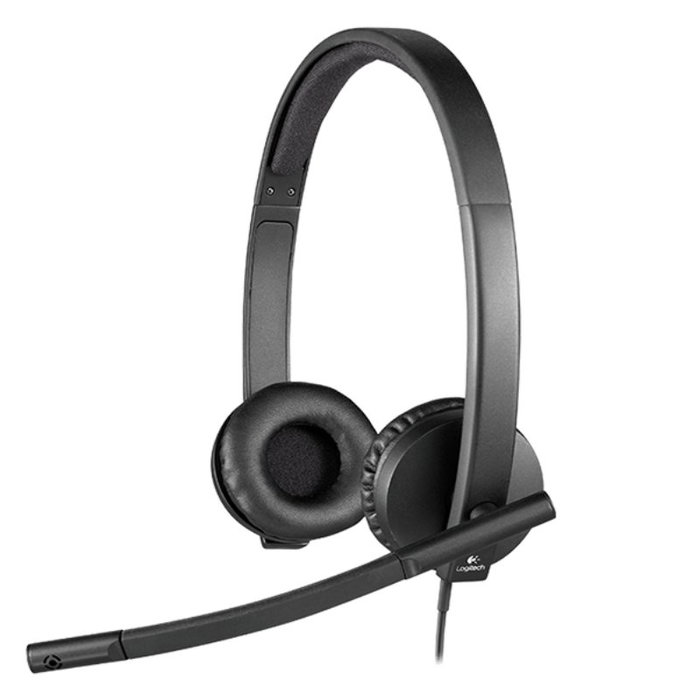 Logitech H570e Auriculares Estéreo USB Negro
